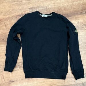 Stone Island Men's XL Black Crewneck Sweater